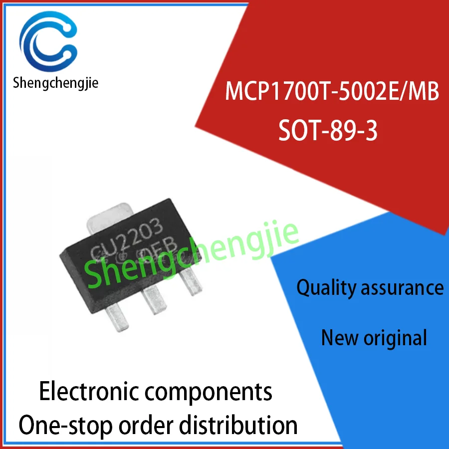 Новый оригинальный чип линейного регулятора управления питанием MCP1700T-5002E/MB для трафаретной печати CU * * * SOT-89 0