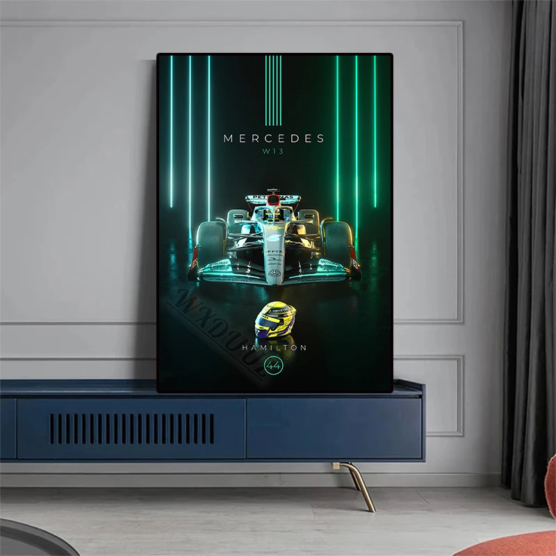 плакат f1 Racing Classic Motorsport 2023 года, гонки Формулы-1, эстетичный декор комнаты, современный дизайн, настенные художественные плакаты на холсте 2
