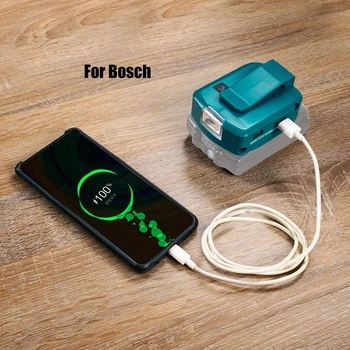 Зарядное Устройство SHIMANG 14-18 В с Двумя Портами USB Источник Питания со Светодиодной Подсветкой для Литий-ионного Аккумулятора Bosch Серии LXT