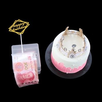 1 комплект Коробка для хранения денег Украшения для торта Банкомат для торта Забавные Подарки-сюрпризы для свадьбы, дня рождения, вечеринки