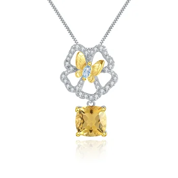 бренд подлинной роскоши real jewels Дизайнерский желтый кристалл с натуральным дизайном 