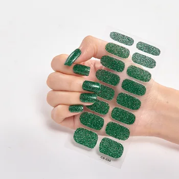 Оптовые наклейки для ногтей с блестящими красочными наклейками для летних вечеринок Маникюр Самоклеящиеся аксессуары DIY Полное покрытие для женщин