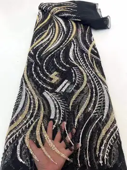 BlackFactory Новое Поступление, Красивая Высококачественная Кружевная Ткань 8H-32603 С Вышивкой В Африканском Стиле, Сетчатая Сетка Для Женского Вечернего Платья