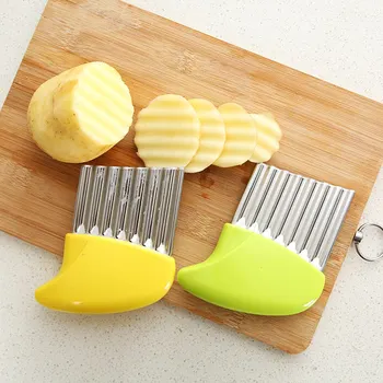 1шт Многофункциональный Волновой нож Устройство для резки картофельного Ножа Фрезы для картофеля Фри