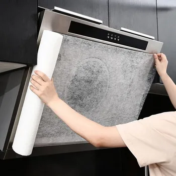 Одноразовая кухонная масляная фильтровальная бумага, впитывающая бумага, Нетканые хлопковые фильтры против масла, вытяжка, фильтр вентилятора, нетканый