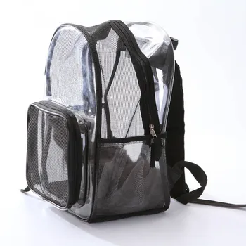 Переноска для домашних животных кошек, прозрачный сетчатый дышащий рюкзак, предназначенный для путешествий, пеших прогулок и на открытом воздухе