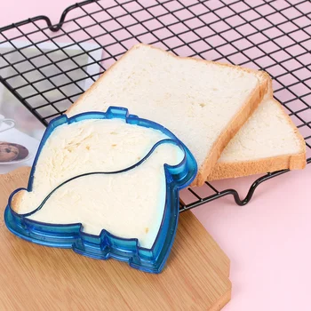 Формочка для хлеба Креативная пластиковая форма для бутерброда с тостами и печеньем в форме милых звездных животных, разделка для завтрака, инструменты для выпечки, декор