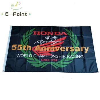 Япония Honda 55th Anniversary Флаг 2ft * 3ft (60*90 см) 3ft * 5ft (90*150 см) Размер Рождественские Украшения для Домашнего Флага Баннер Подарки
