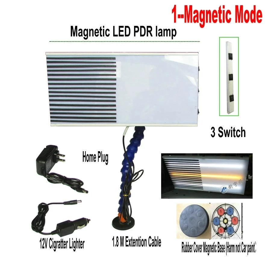 Магнитная светодиодная PDR-лампа PDR Инструменты для ремонта вмятин Детектор вмятин PDR Light Master PDR kit плата лампы Линейная плата PDR 0