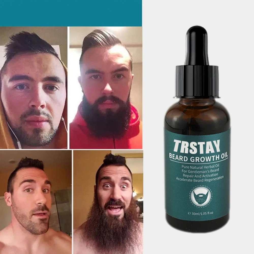 Масло для роста бороды TRSTAY, восстанавливающее кожу, масло для роста волос, против выпадения волос, мужская моделирующая эссенция, смягчающее питательное средство 0