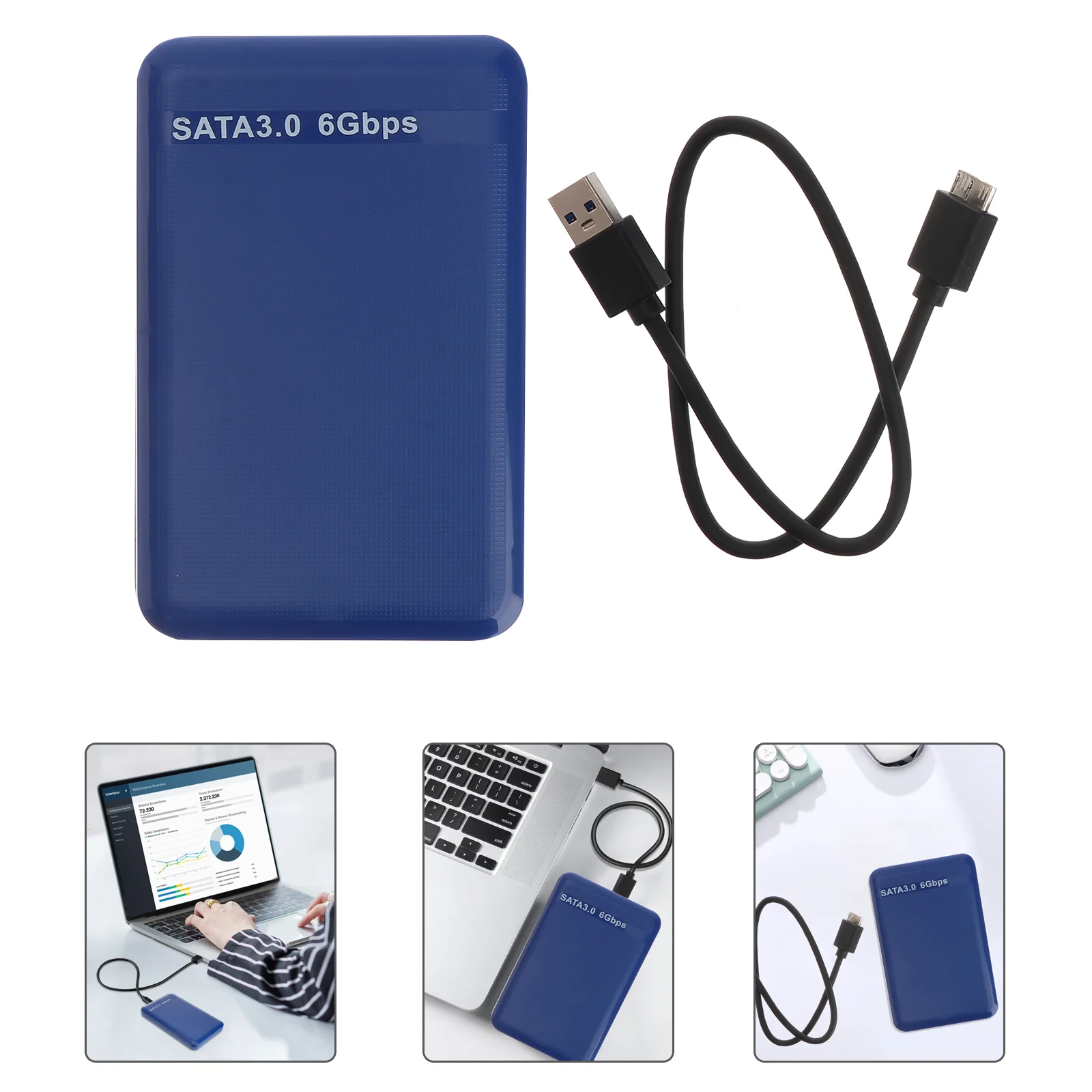 2,5-дюймовый Корпус жесткого диска USB, корпуса для жестких дисков, Внешние накопители, Портативный SSD-накопитель, адаптер 3.0 0