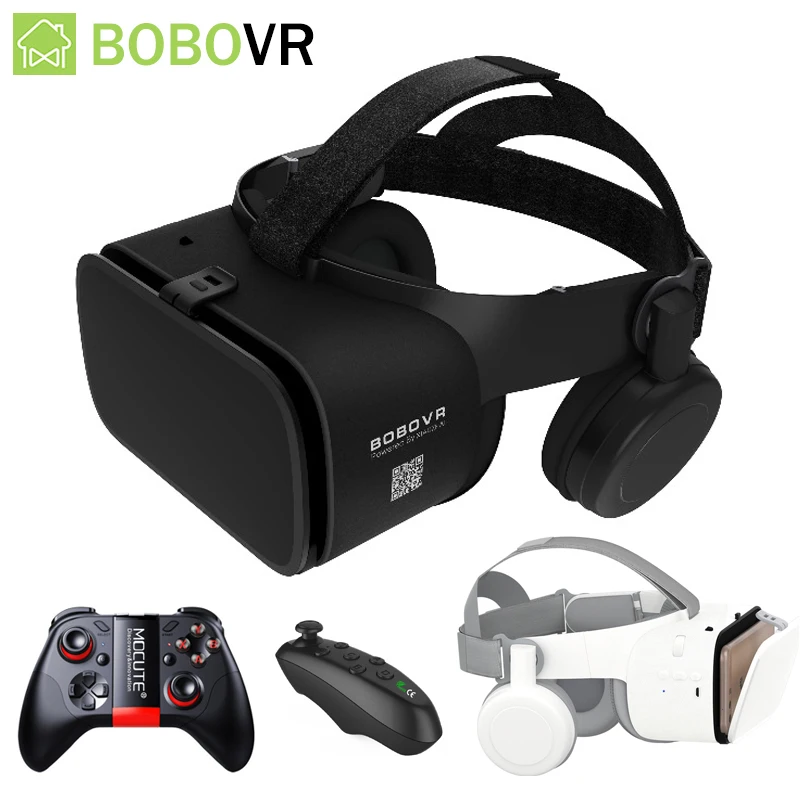 Новейшие Очки BoBo VR Z6 3D Виртуальной Реальности Беспроводная Bluetooth VR Гарнитура Шлем Для iPhone Android Смартфон 4,7-6,2 дюйма 0