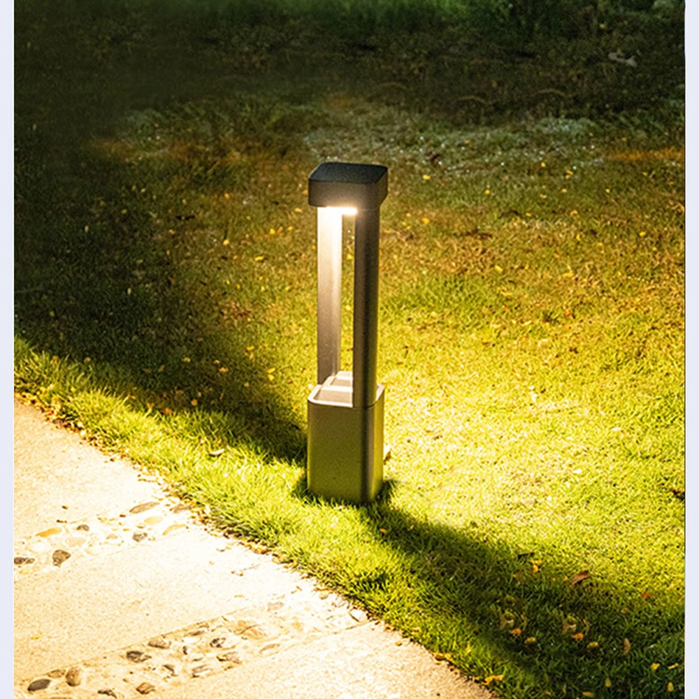 Наружные Европейские Светодиодные садовые фонари Декоративная Электрическая лампа для газона, Водонепроницаемая Современная ландшафтная лампа 0
