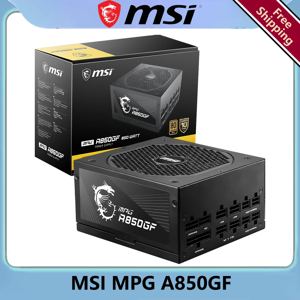 Компьютерный блок питания MSI MPG A850GF 80Plus Gold Игровая рабочая станция для ПК Бесплатная доставка 0