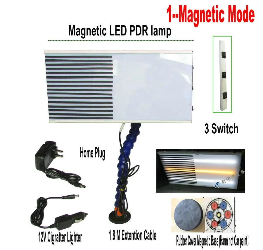 Магнитная светодиодная PDR-лампа PDR Инструменты для ремонта вмятин Детектор вмятин PDR Light Master PDR kit плата лампы Линейная плата PDR 1