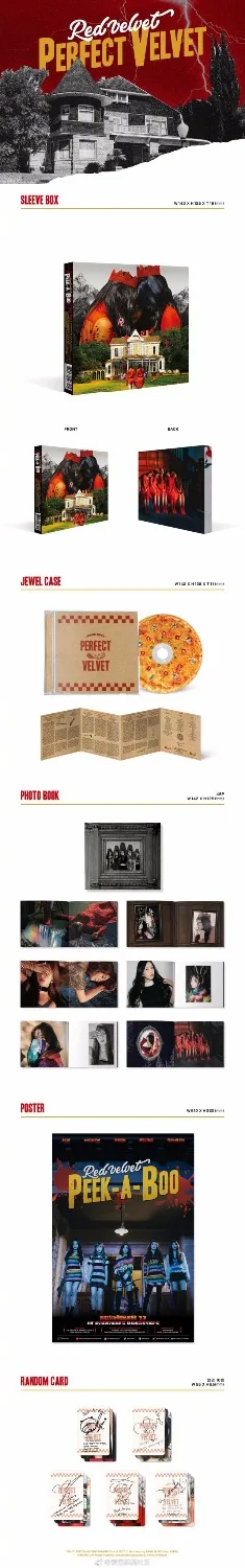 подписанный KPOP RED VELVET 2-й альбом с автографом Perfect Velvet CD + фотокнига K-POP 122017 1