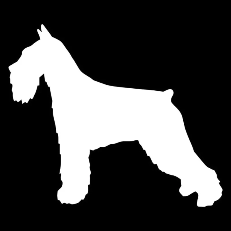 Стандартная виниловая наклейка для собак породы шнауцер, забавная наклейка на автомобиль, наклейка для литья под давлением, 10 см 1