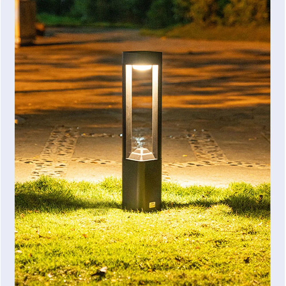 Наружные Европейские Светодиодные садовые фонари Декоративная Электрическая лампа для газона, Водонепроницаемая Современная ландшафтная лампа 1