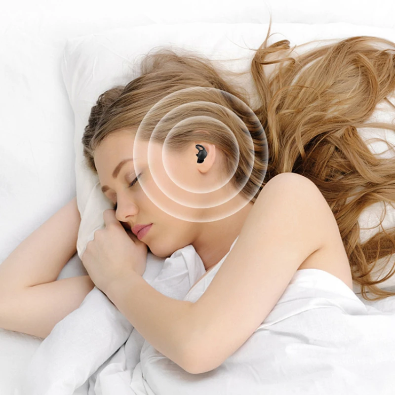 Силиконовые беруши для сна Защита от шума в ушах для путешествий Учебы Шумоподавление для плавания Водонепроницаемый 2