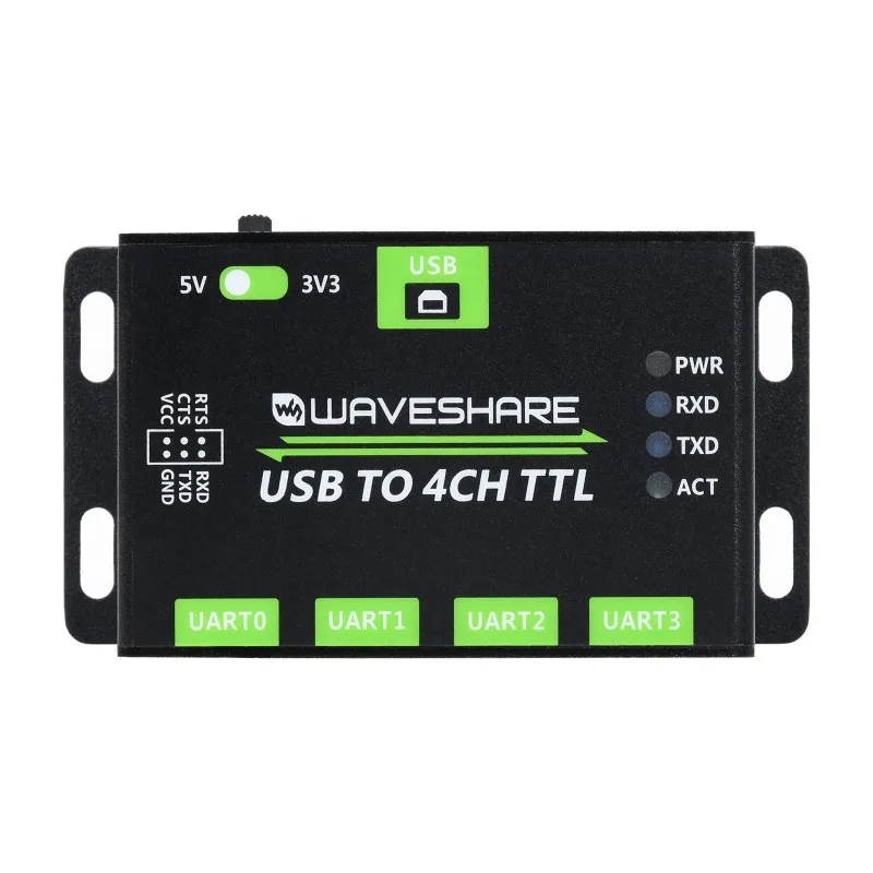 Промышленный преобразователь USB В 4-канальный TTL, USB в UART, мультизащита и поддержка систем 3