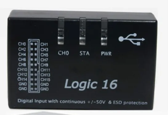 USB Logic Analyzer Мультисистемная совместимость Официальная версия Частота дискретизации 100 МГц 16 каналов для ARM FPGA 4