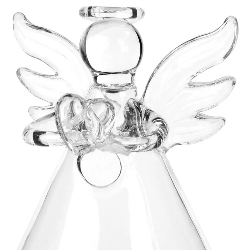 Прозрачная Стеклянная ваза в форме Ангела Террариум Гидропонный горшок Цветочный Домашний Подвесной декор Стеклянный Террариум Гидропонный горшок Ваза в форме Ангела 5