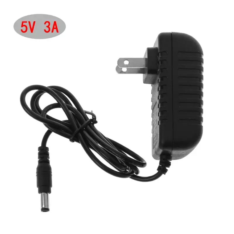 Светодиодные ленты 5V 3A, Адаптер питания CCTV, Зарядное устройство переменного тока для постоянного тока 5.5mmx2 5