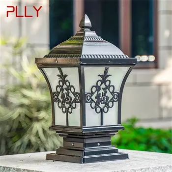 Уличный классический светильник PLLY в стиле Ретро с водонепроницаемым столбом, светодиодные настенные светильники для домашнего сада