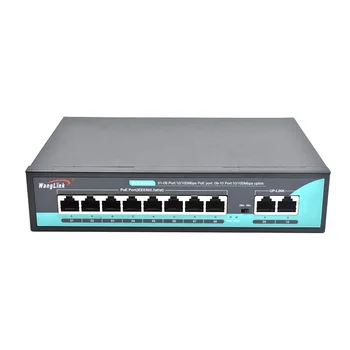 Коммутатор Ethernet Защиты 6 КВ 8-портовый PoE-коммутатор 10/100 М 250 М/AI Watchdog CCTV PoE-Коммутатор для Умного дома