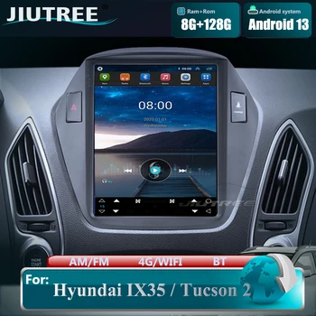 10,4-дюймовое автомобильное видео-радио для Hyundai Tucson IX35 2011-2015 Android 13 Мультимедийный плеер 2 Din экран Tesla GPS CARPLAY Стерео