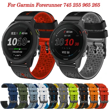22 мм Ремешок для часов Garmin Venu 2 Venu2 Smartwatch Спортивный Силиконовый Браслет для Vivoactive 4 Forerunner 745 255 965 265 Ремень