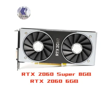 Видеокарты NVIDIA GeForce RTX 2060 6GB RTX 2060 SUPER 8GB FE 256bit GDDR6 Founders Edition 2944 с поддержкой CUDA Видеокарта GPU