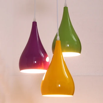 Подвесной светильник Macaron с цветным светодиодным железным блеском, подвесные светильники Sweet Home, интерьерные люстры, лампы для украшения потолка