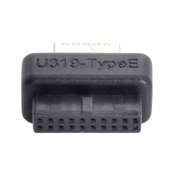 Ключ-розетка CY USB 3.1 на передней панели-от Type-E до USB 3.0 с 20-контактным разъемом, переходник-удлинитель Overmold