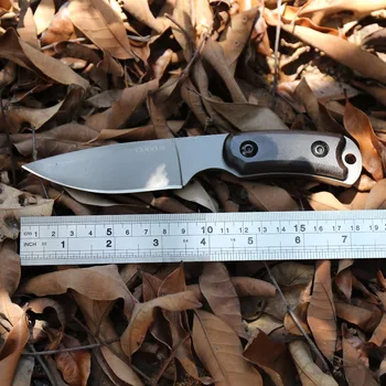 GODFUR Портативный Фиксированный нож с деревянной ручкой, инструмент для выживания в кемпинге, EDC, Острое лезвие, Практичные Охотничьи Прочные Прямые ножи