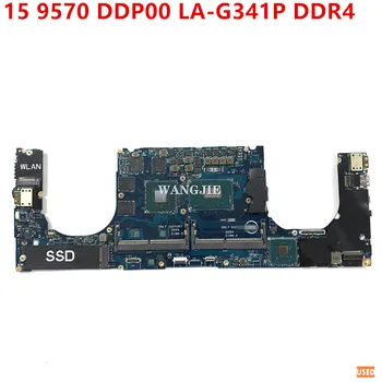 Используется CN-0F3DC8 0F3DC8 F3DC8 для DELL XPS 15 9570 Материнская плата ноутбука DDP00 LA-G341P с процессором SR3YY I7-8750H GTX1050TI 4G GPU