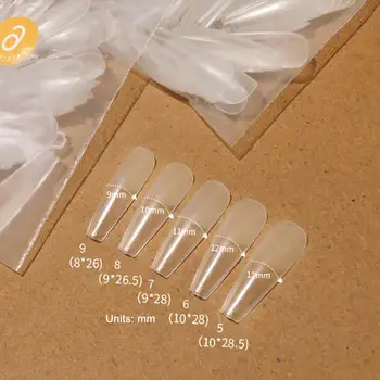 50 шт./пакет, накладные ногти, долговечные ультратонкие Т-образные прозрачные искусственные наконечники для дизайна ногтей для женщин
