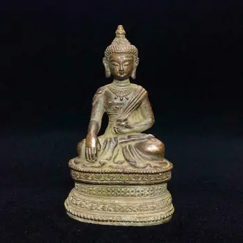Красивый Старый Тибет, Тибетский Бронзовый Буддизм, Статуя Будды, Медицина, Изгнание нечистой силы, Мир, Богатство