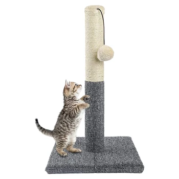 Когтеточка для кошек Когтеточка из натуральной сизалевой веревки Когтеточки для кошек для комнатных кошек И интерактивные игрушки с шариками