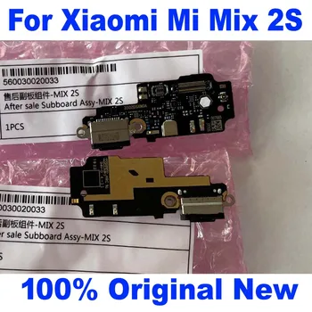 100% Оригинальная Новая Плата USB-зарядки Mix2S Для Xiaomi Mi Mix 2S Mix2 Mix3 Порт Зарядки Док-станция Разъем Микрофона Гибкий Кабель