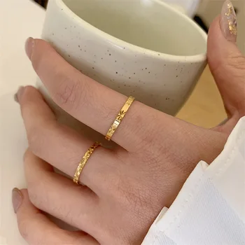 2023 Новое кольцо из нержавеющей стали, минималистичные Легкие роскошные Элегантные модные кольца для женщин, ювелирные изделия, свадебные Модные изысканные подарки