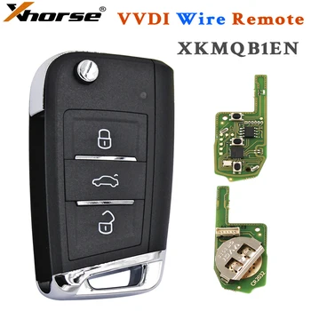 Универсальный Дистанционный Ключ Xhorse Wire XKMQB1EN с 3 Кнопками для Инструмента VVDI Key /Английская Версия VVDI2 для VW Skoda MQB