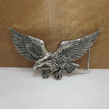 BuckleClub цинковый сплав тяжелый летающий орел ковбойские джинсы подарочная пряжка для ремня FP-01247-2 серебряная отделка петля шириной 4 см прямая доставка