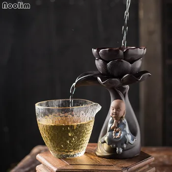 Керамическое ситечко для чая NOOLIM Lotus Kung Fu Little Monk, креативный диффузор для кофейного фильтра с травяными специями, кухонные гаджеты