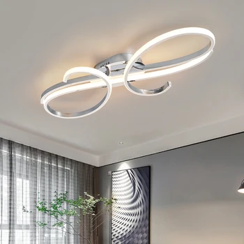 Современная светодиодная люстра с покрытием для гостиной, спальни, фойе, кабинета, потолочные люстры для помещений, умный дом Alexa