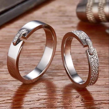 Золотое кольцо для пары 9K AU375, Круглый D-цвет, VVS1 Mosan, бриллиантовое Свадебное Кольцо для вечеринки в честь Дня Помолвки