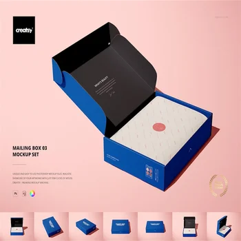Производство Необычного дизайна Оптом 500шт Синих Подарочных коробок с нанесенным на заказ логотипом из гофрированной бумаги для упаковки одежды Обуви рубашек