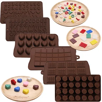 Силиконовая форма для выпечки бубликов с антипригарными буквами, инструмент для шоколада, Термостойкие Формы для торта, Аксессуары для украшения