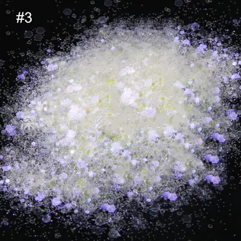 50 г Лазерных Блесток Для Ногтей Mix 4 Цветных Голографических Переливающихся Блесток для Дизайна ногтей Rainbow Glitters DIY Nail Glitter Powder