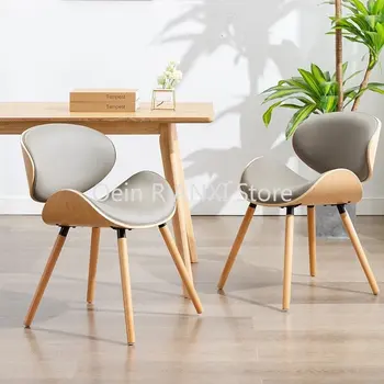 Деревянные кухонные обеденные стулья, роскошный комод в скандинавском стиле, дизайнерские стулья, Современная эргономичная мебель для дома из орехового дерева Stuhl WKYZ